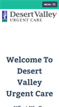 Mobile Screenshot of desertvalleyurgentcare.com